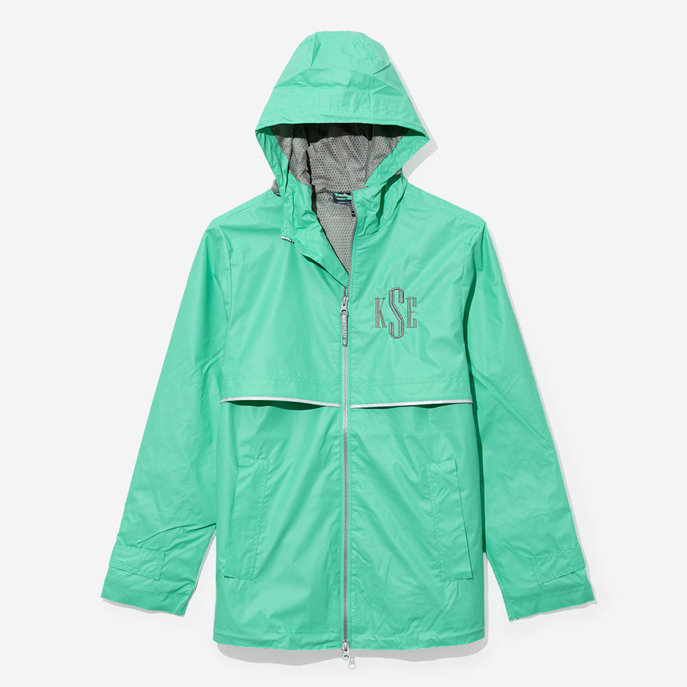 Monogrammed Rain Jacket - Women's New Englander Jacket with Hood