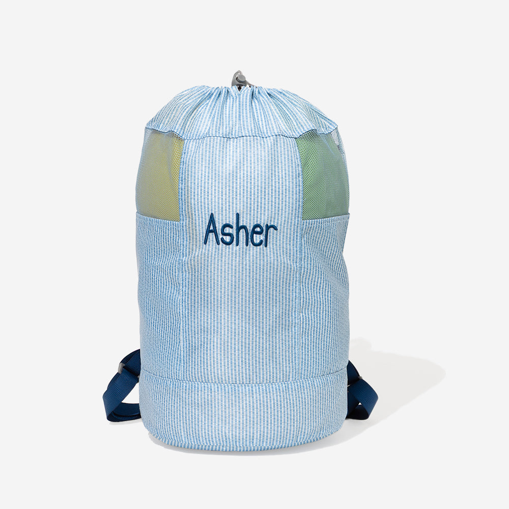 Monogrammed Kids Beach Backpack Bag