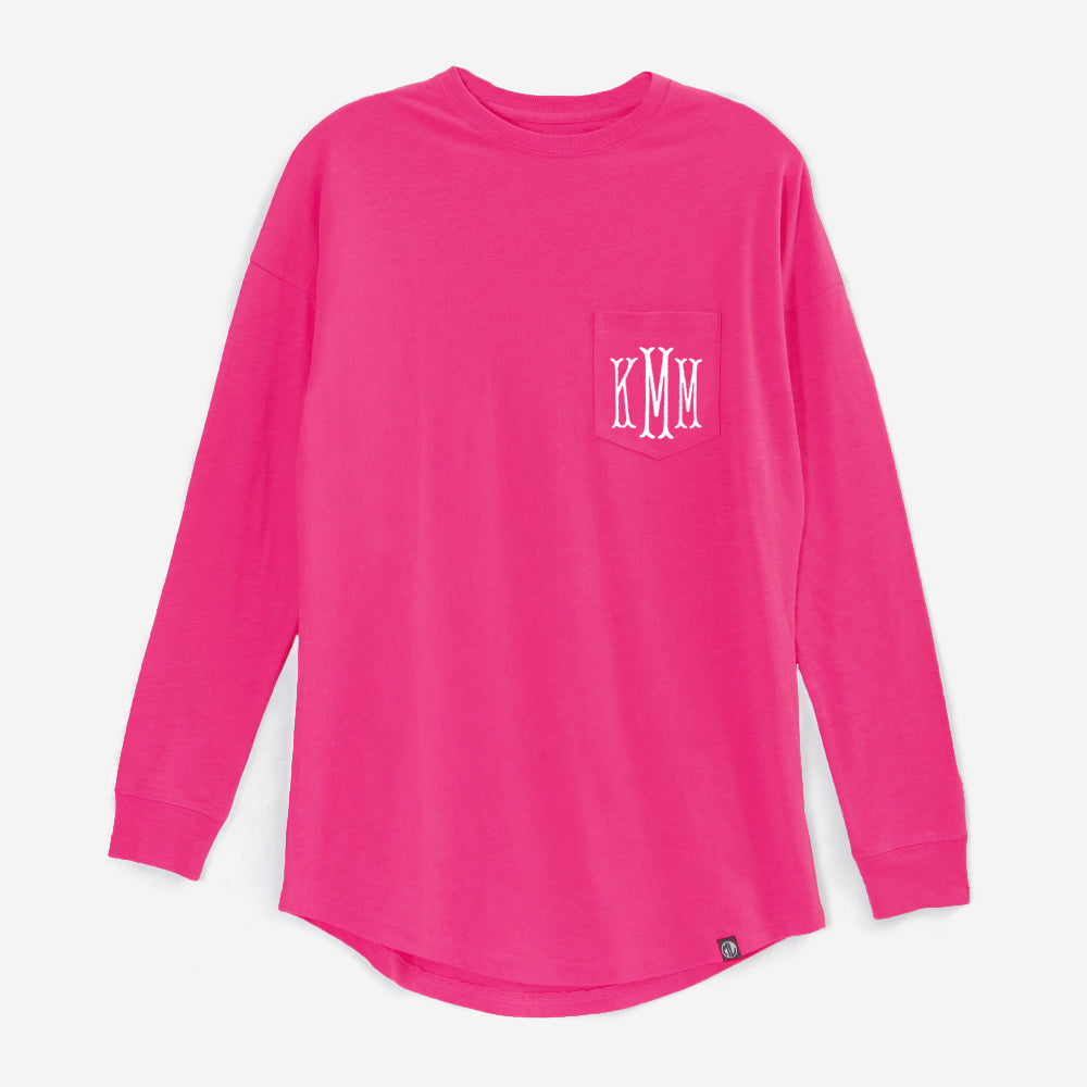 Monogrammed Long-Sleeve Shirt — Marleylilly
