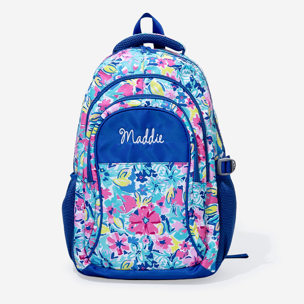 back to school kids backpack Personalized Patch Backpack, 2 Patches and full length zippered compartment For kids 43 to 49 tall Custom Kids Backpacks | Bulk