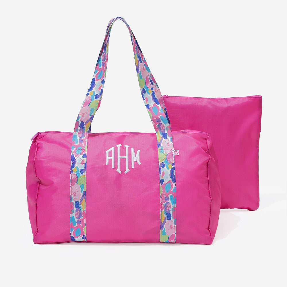 【ユノとも】wmmw バックパック　[navy x pink logo] Personalized Duffel Bag | Marleylilly Kids