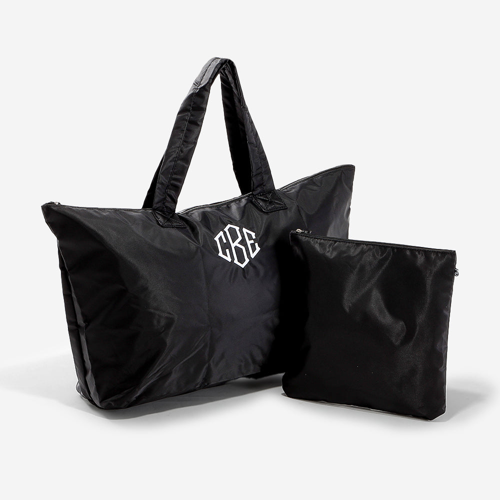 duffel bag for travelling Foldable Packable Travel Bags, Black by Tote Factory 1W x 12H x 11D (compacted) This Duffel Bag Has 20,200+