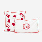 Personalized Christmas Pillow Case Set | Red/White