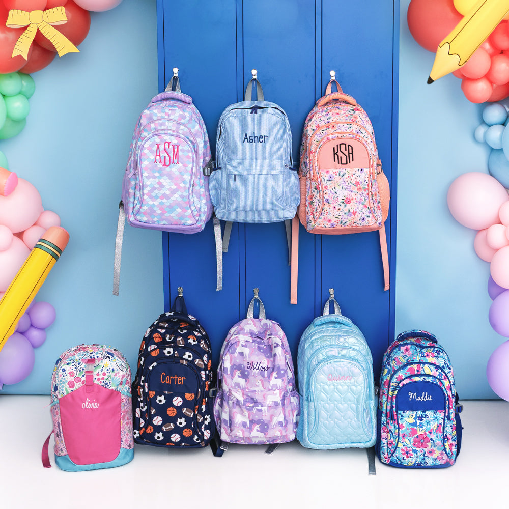 Shop Monogrammed Backpacks for back to school!