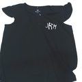 BLOOPER CLOTHING: Monogrammed Ruffle Pajama Top
