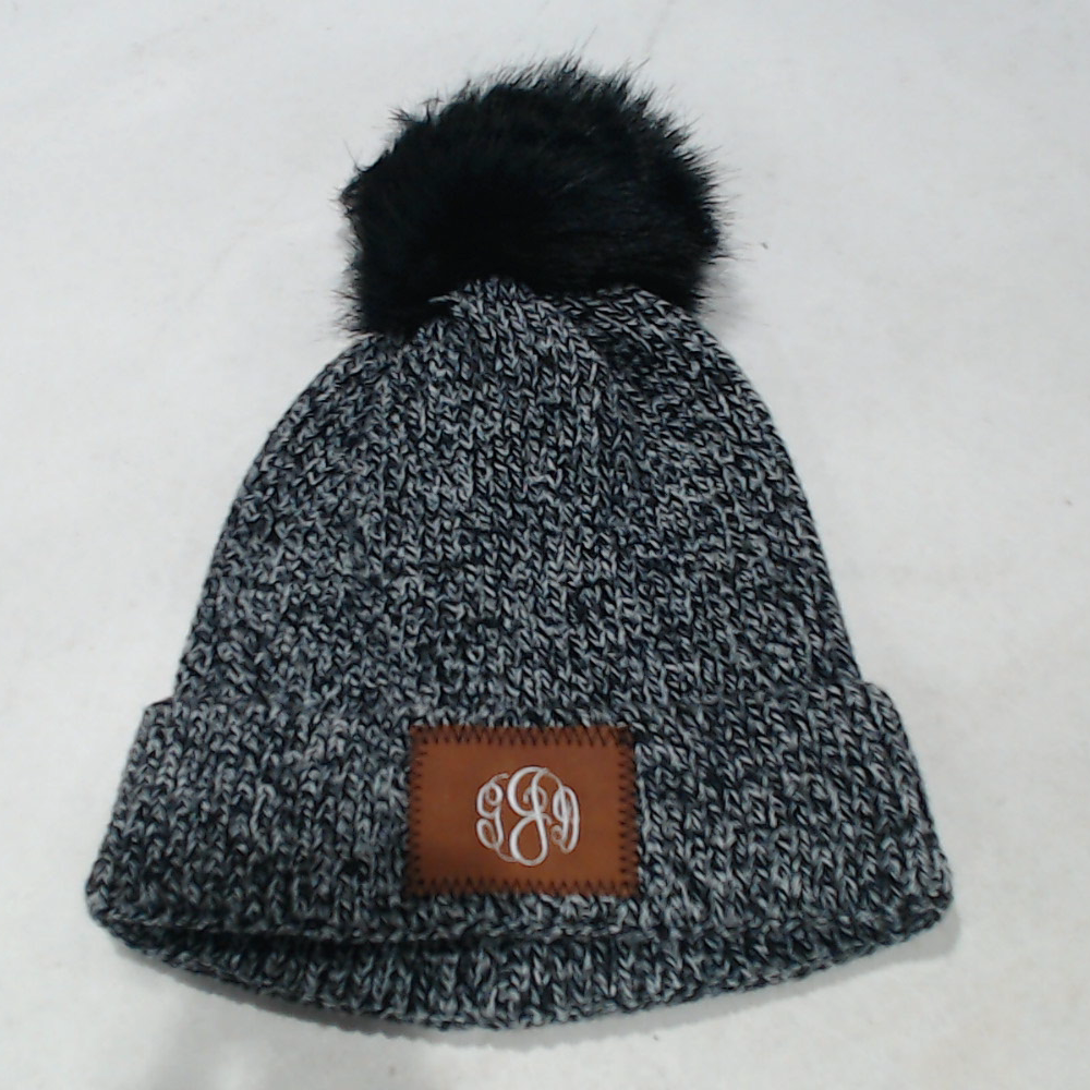 BLOOPER ACCESSORY: Monogrammed Pom Pom Beanie