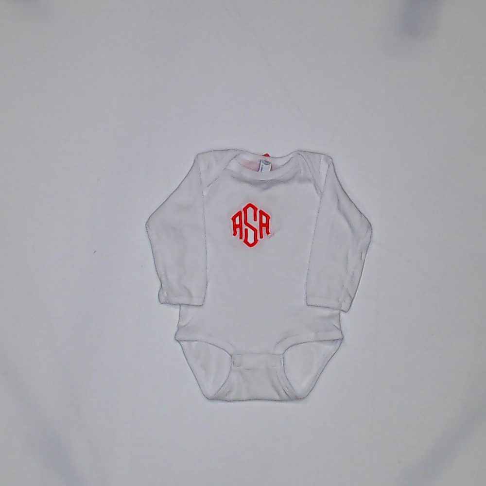BLOOPER KIDS: Monogrammed Baby Long Sleeve Bodysuit