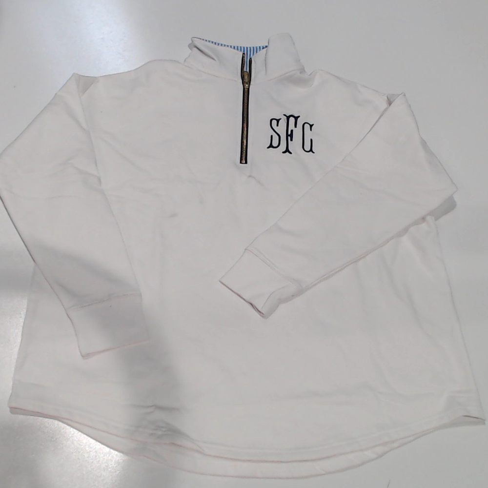 BLOOPER CLOTHING: Monogrammed Quarter Zip Sweatshirt
