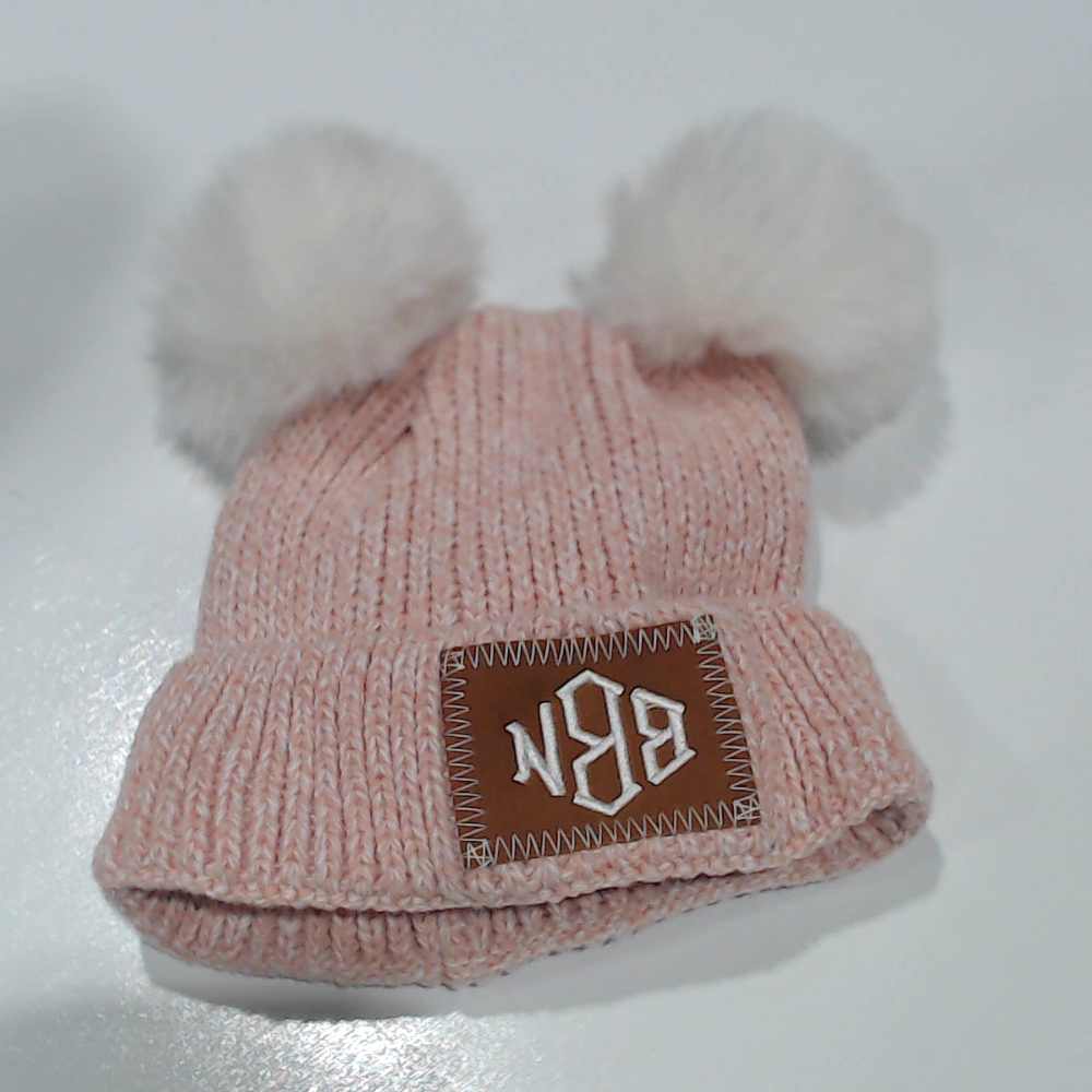BLOOPER KIDS: Monogrammed Kids Pom Pom Beanie