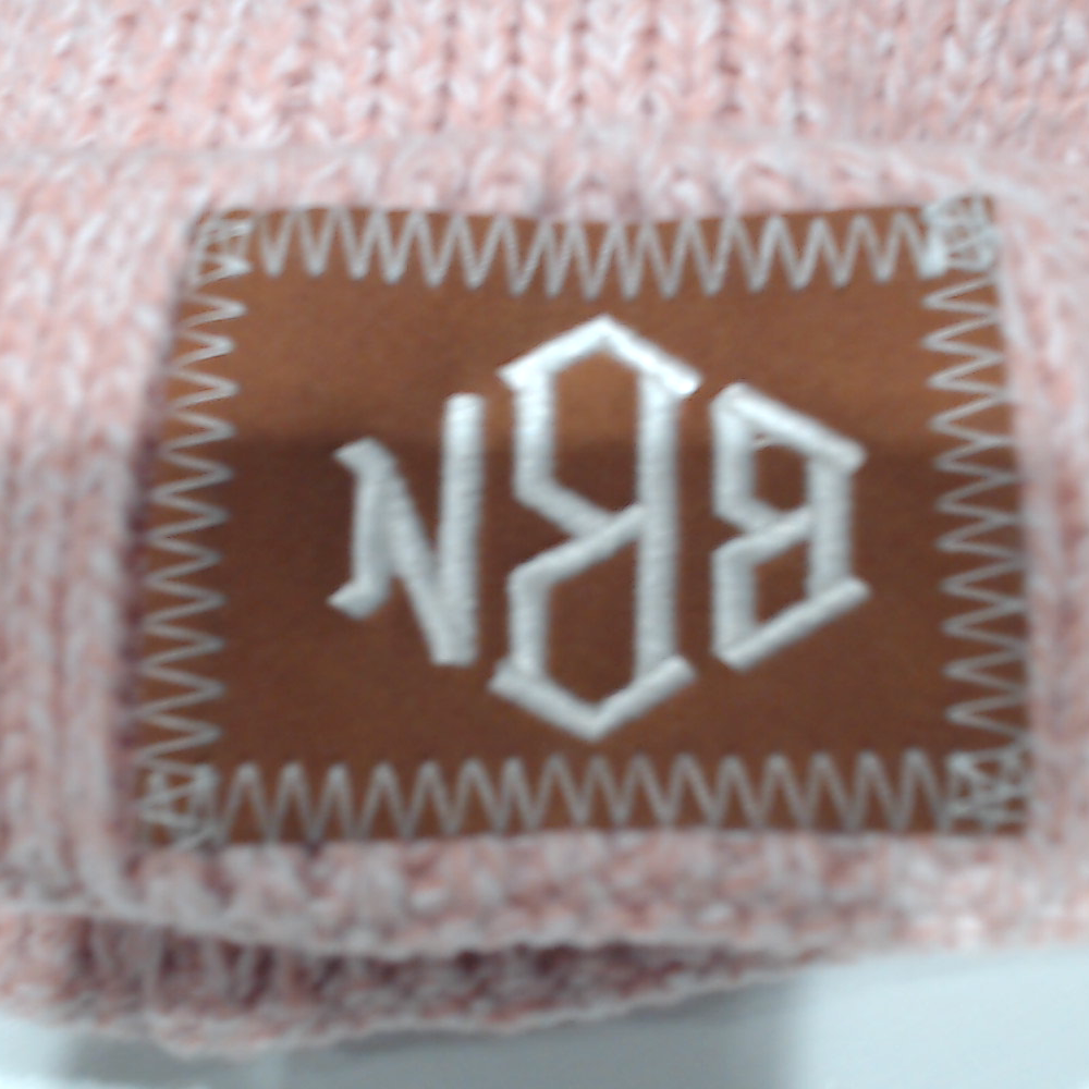 BLOOPER KIDS: Monogrammed Kids Pom Pom Beanie