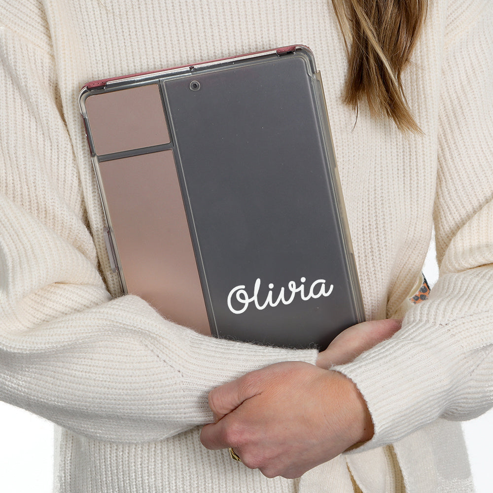 name vinyl on a tablet