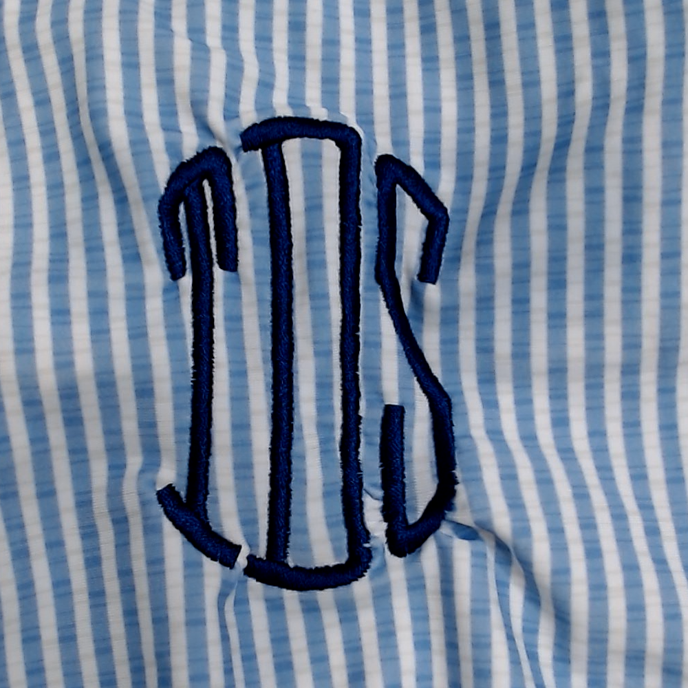 BLOOPER SWIM: Monogrammed Ruched Tankini