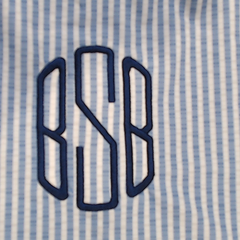 BLOOPER SWIM: Monogrammed Ruched Tankini