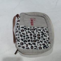 BLOOPER ACCESSORY: Monogrammed Leopard Bible Carrier