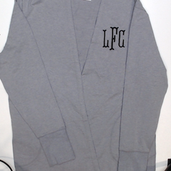 BLOOPER CLOTHING: Monogrammed Sweatshirt Cardigan