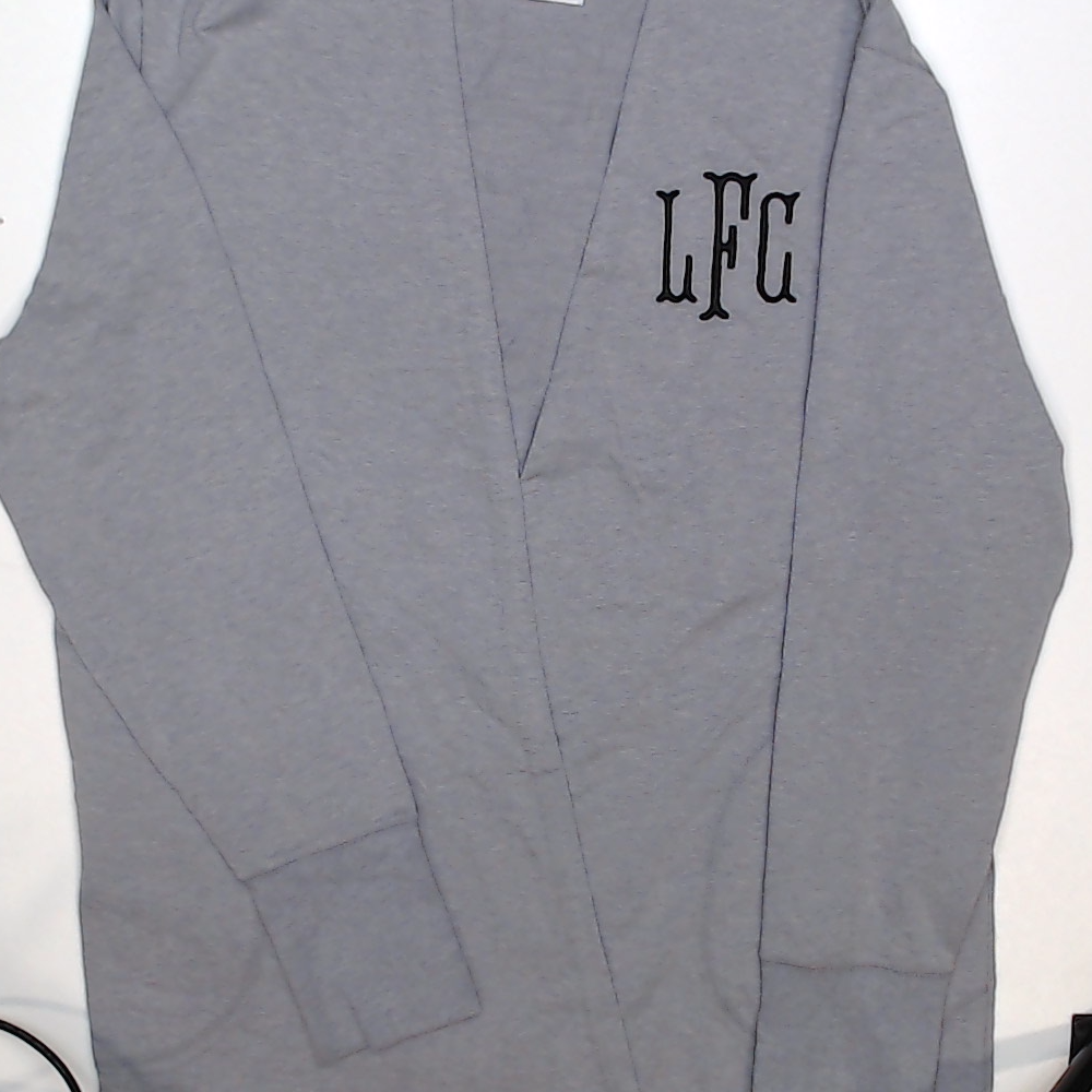 BLOOPER CLOTHING: Monogrammed Sweatshirt Cardigan