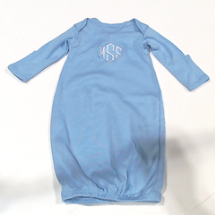 BLOOPER KIDS: Monogrammed Baby Layette Gown
