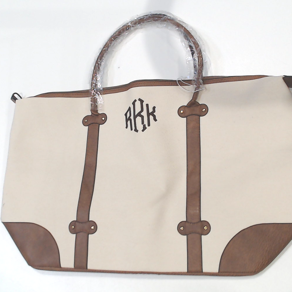 BLOOPER BAG: Monogrammed Vintage Weekender