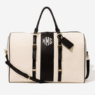 Monogrammed Weekender Bag | Ivory/Black