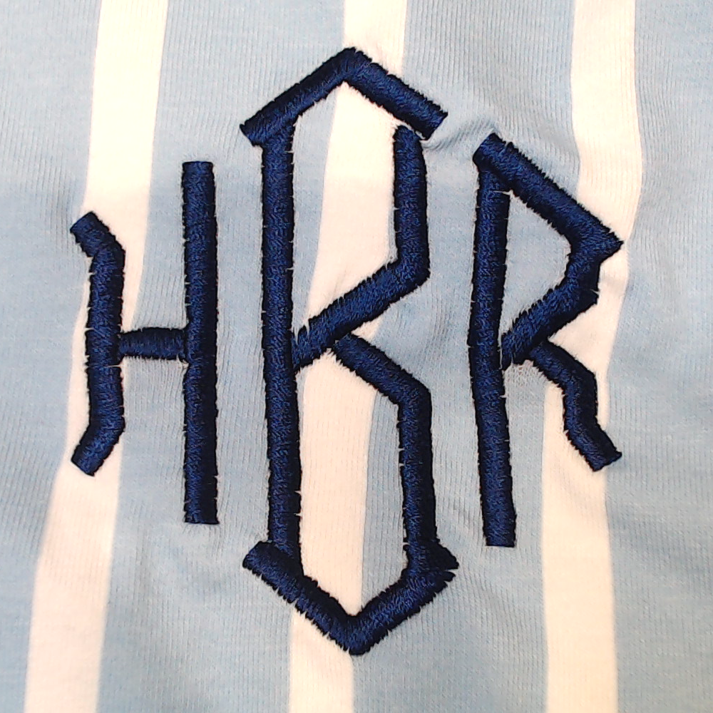 BLOOPER CLOTHING: Monogrammed Ruffle Top