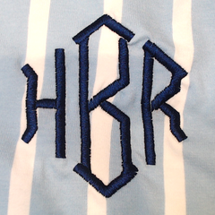 BLOOPER CLOTHING: Monogrammed Ruffle Top