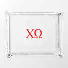 Chi Omega Acrylic Tray | Clear