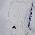BLOOPER SWIM: Monogrammed Pom Pom Cover Up