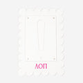 alpha omicron pi scalloped picture frame