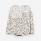 Monogrammed Kids Softspun Pullover | Snow Leopard