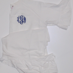 BLOOPER SWIM: Monogrammed Ruffle Cover Up