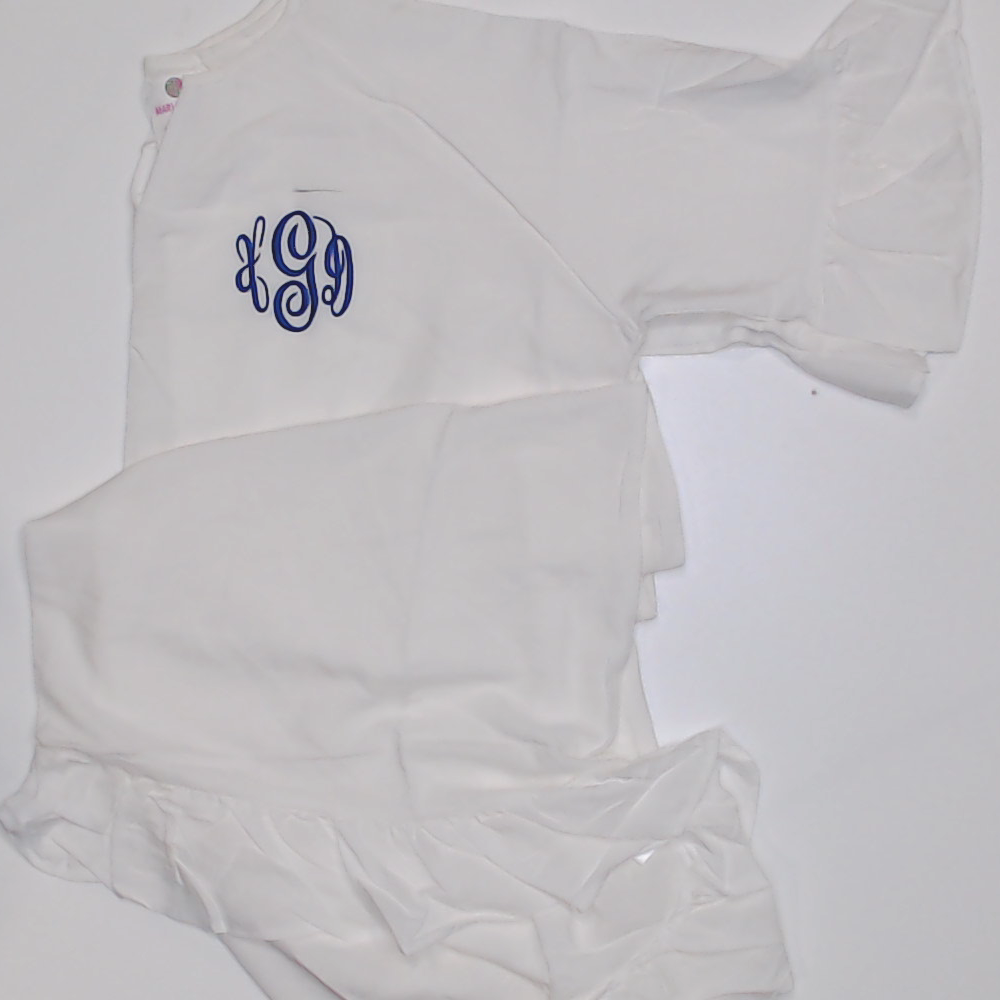 BLOOPER SWIM: Monogrammed Ruffle Cover Up