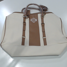 BLOOPER BAG: Monogrammed Weekender Bag
