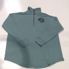 BLOOPER CLOTHING: Monogrammed Quarter Zip Sweatshirt