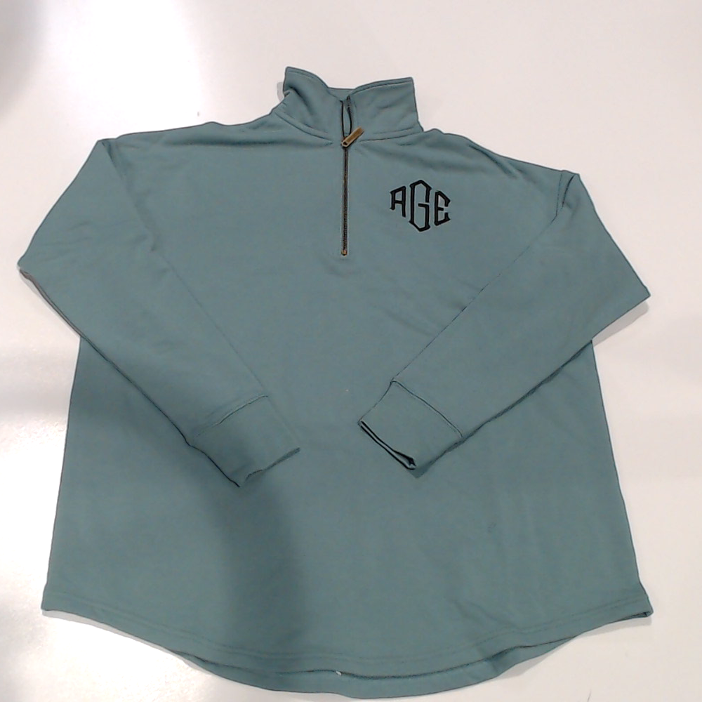 BLOOPER CLOTHING: Monogrammed Quarter Zip Sweatshirt