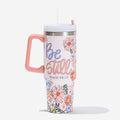 Boho Blooms Travel Tumbler -  Be Still