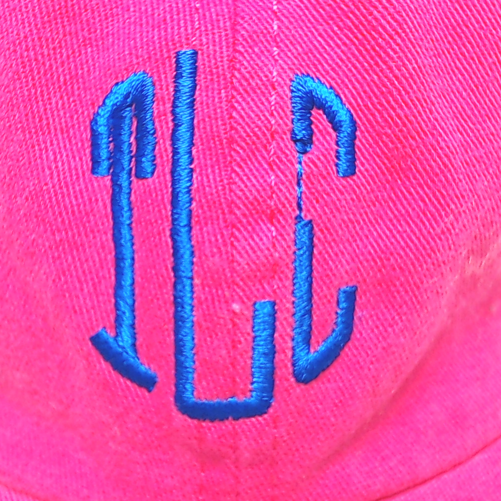 BLOOPER ACCESSORY: Monogrammed Baseball Hat