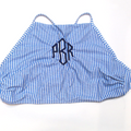 BLOOPER SWIM: Monogrammed High Neck Bikini Top