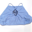 BLOOPER SWIM: Monogrammed High Neck Bikini Top