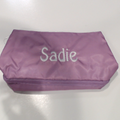 BLOOPER BAG: Monogrammed Double Layer Makeup Bag