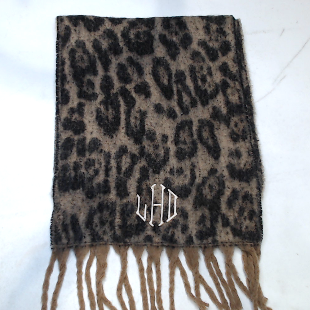 BLOOPER ACCESSORY: Monogrammed Pashmina Scarf