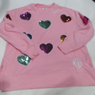 BLOOPER CLOTHING: Monogrammed Sequin Hearts Sweatshirt
