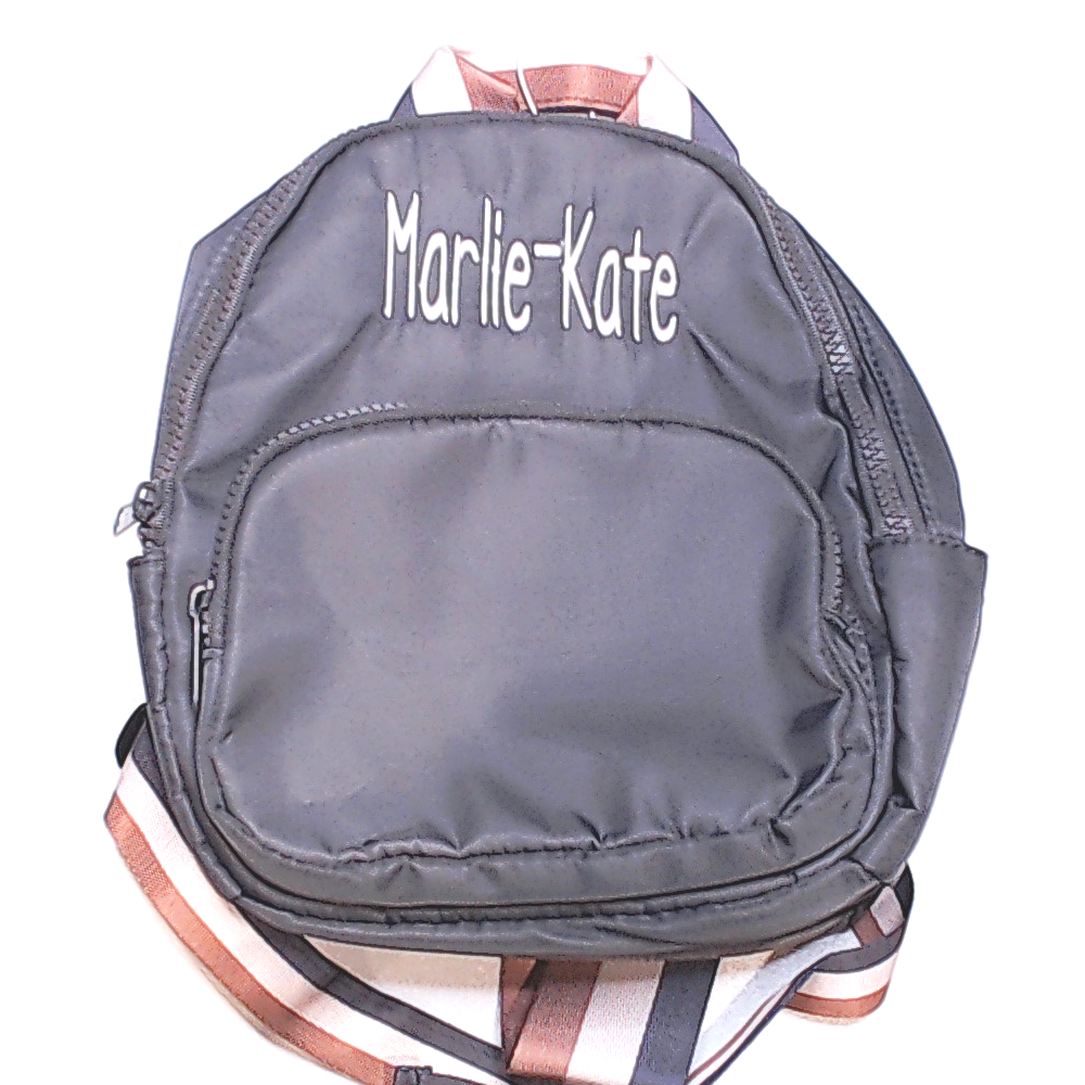 BLOOPER BAG: Monogrammed Mini Backpack Purse