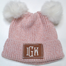 BLOOPER KIDS: Monogrammed Kids Pom Pom Beanie