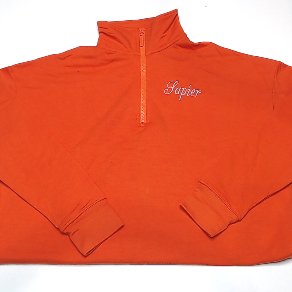 BLOOPER CLOTHING: Monogrammed Quarter Zip Sweatshirt