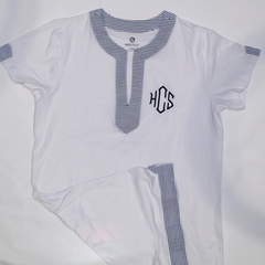 BLOOPER SWIM: Monogrammed Seersucker Cover Up