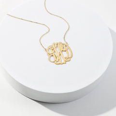 gold plated custom personalized necklace