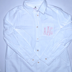 BLOOPER CLOTHING: Monogrammed Button Down Tunic