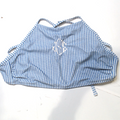 BLOOPER SWIM: Monogrammed High Neck Bikini Top