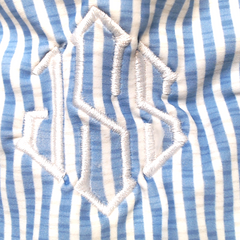 BLOOPER SWIM: Monogrammed High Neck Bikini Top