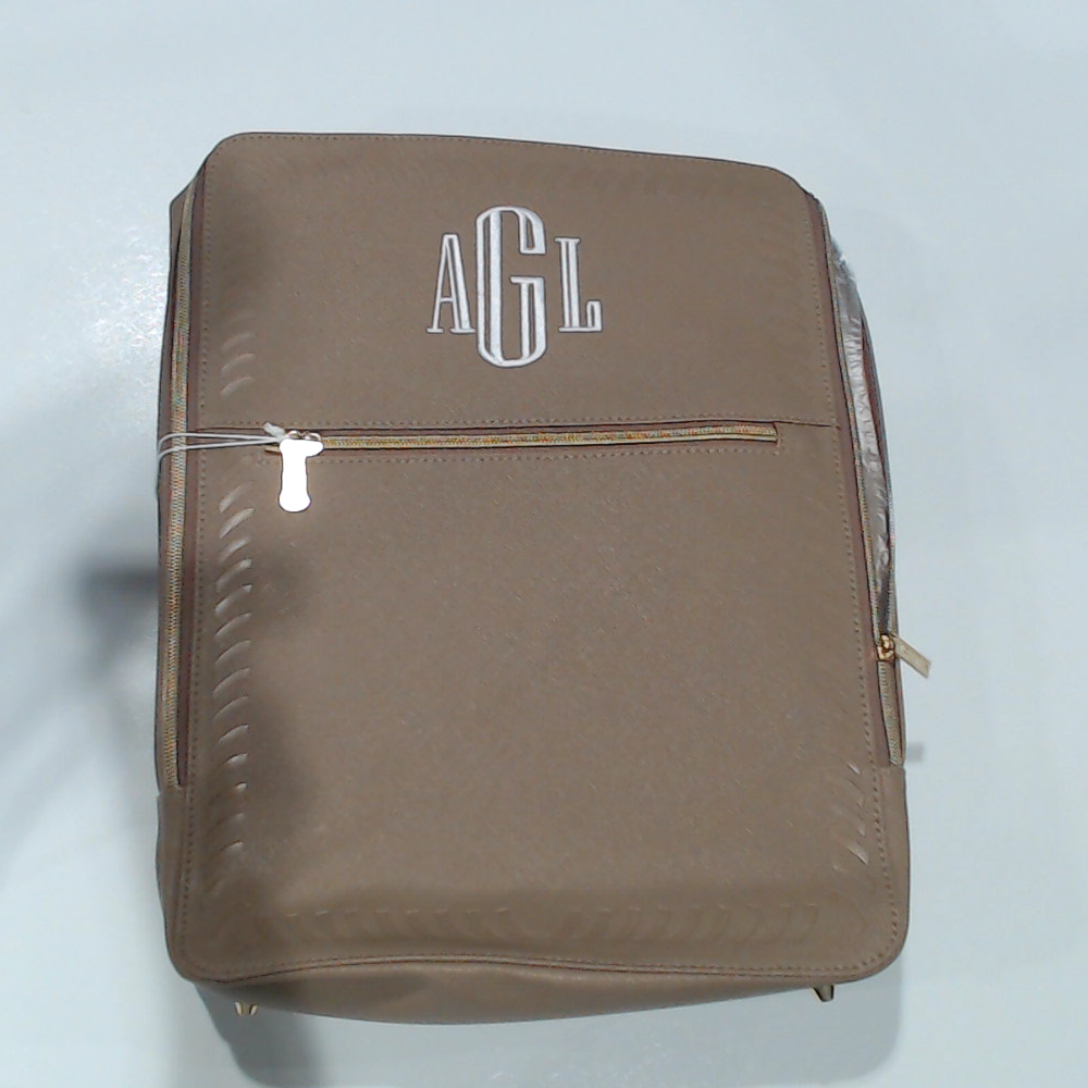 BLOOPER BAG: Monogrammed Travel Laptop Backpack